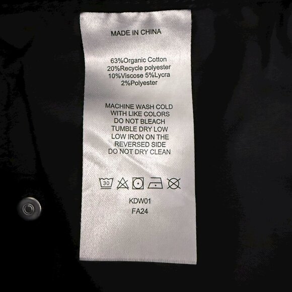 Quince Bella Stretch Straight Denim Jeans Black Women's 30 Organic Cotton New - Picture 12 of 14